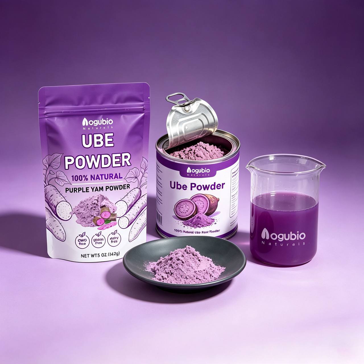 Pure bulk ube powder purple yam powder, organic ube powder for latte baking wholesale