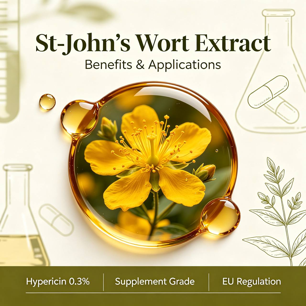St-John's Wort Extract (Hypericum perforatum) 0.3% Hypericin - Image 2