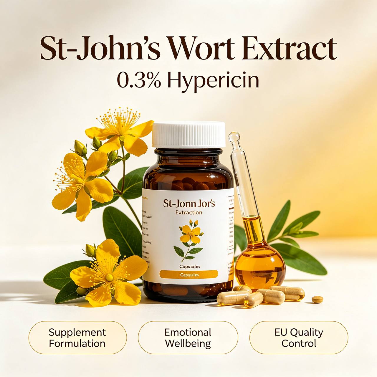 St-John's Wort Extract (Hypericum perforatum) 0.3% Hypericin - Image 4